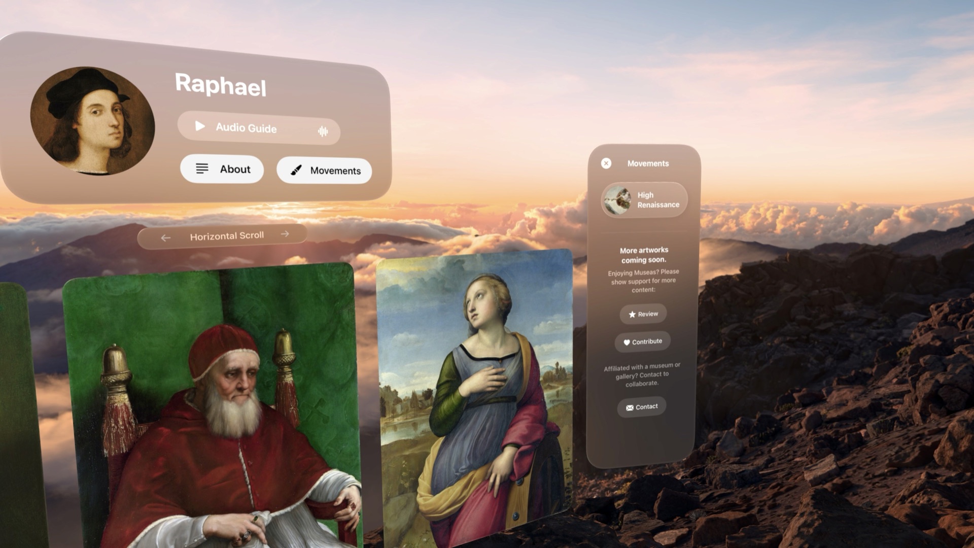 Exploring an artist’s works in Museas