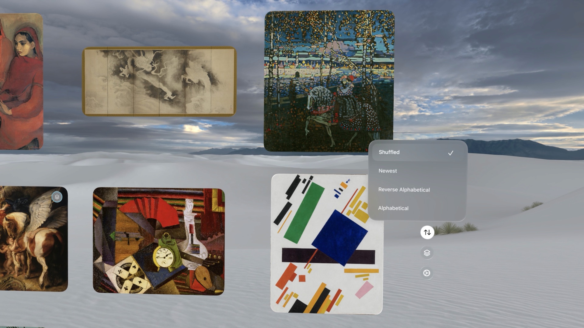 Browsing the Museas collection in a spatial environment