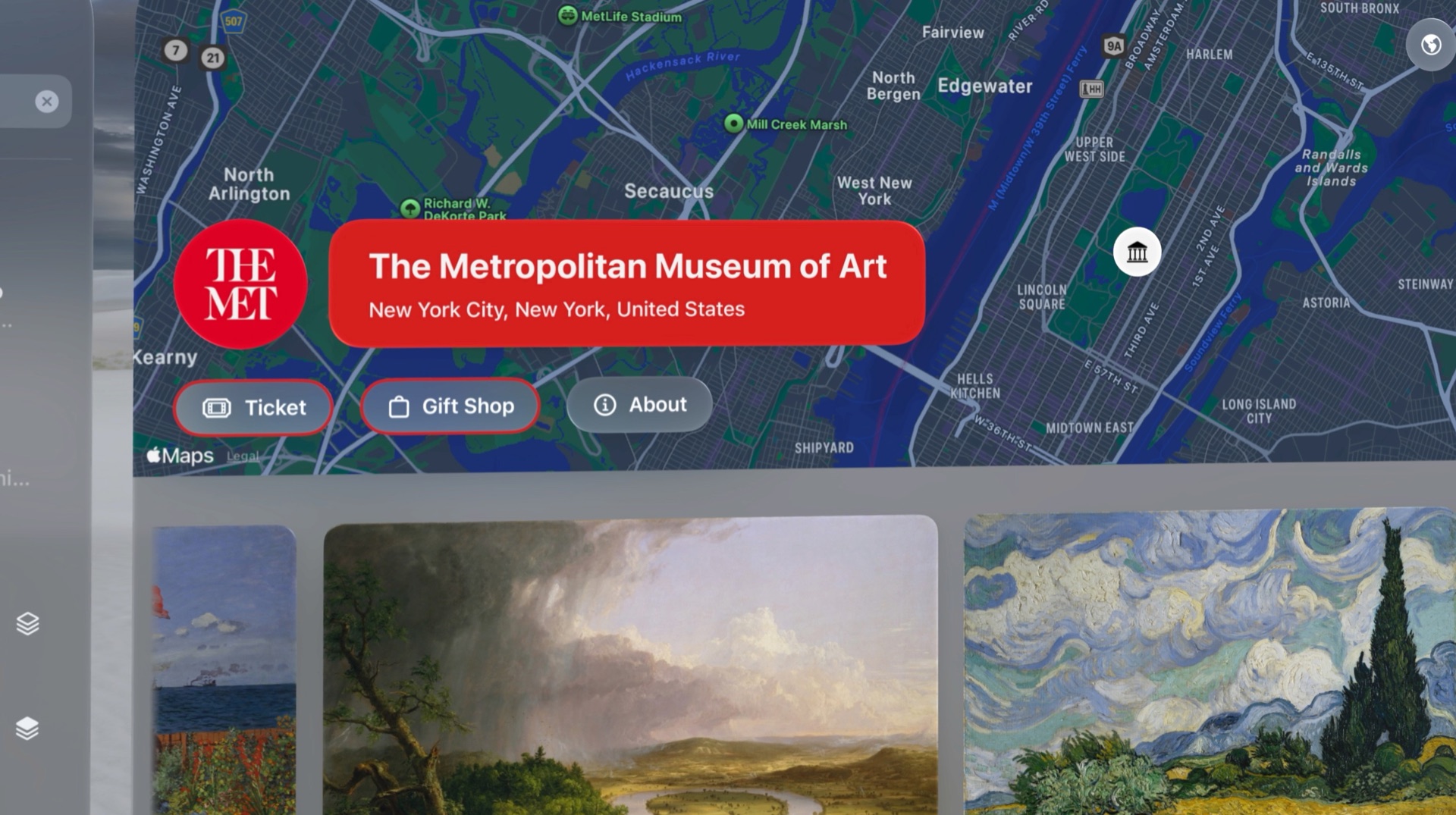 The Metropolitan Museum of Art museum view in Museas