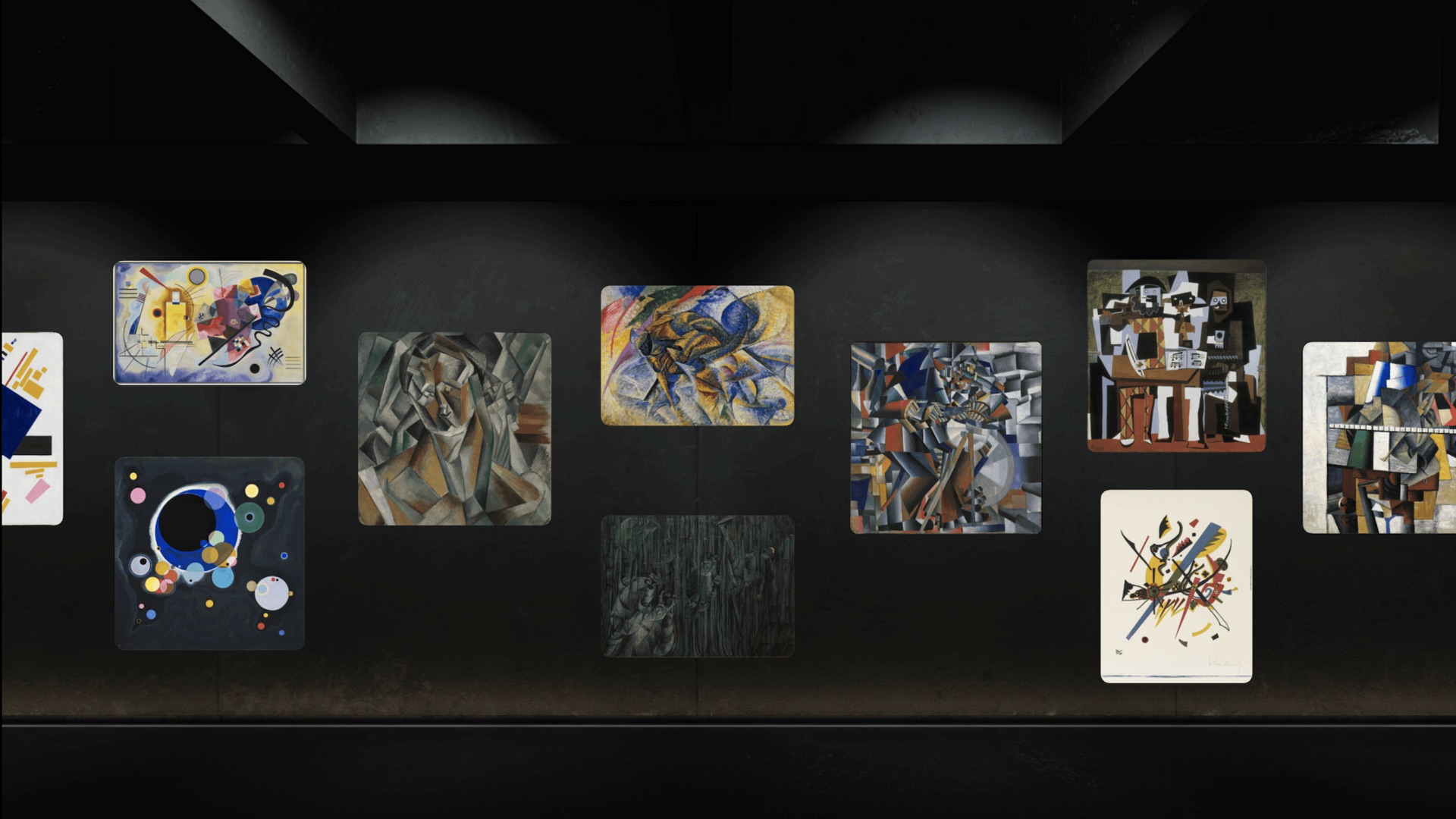 Immersive painting environment in Museas