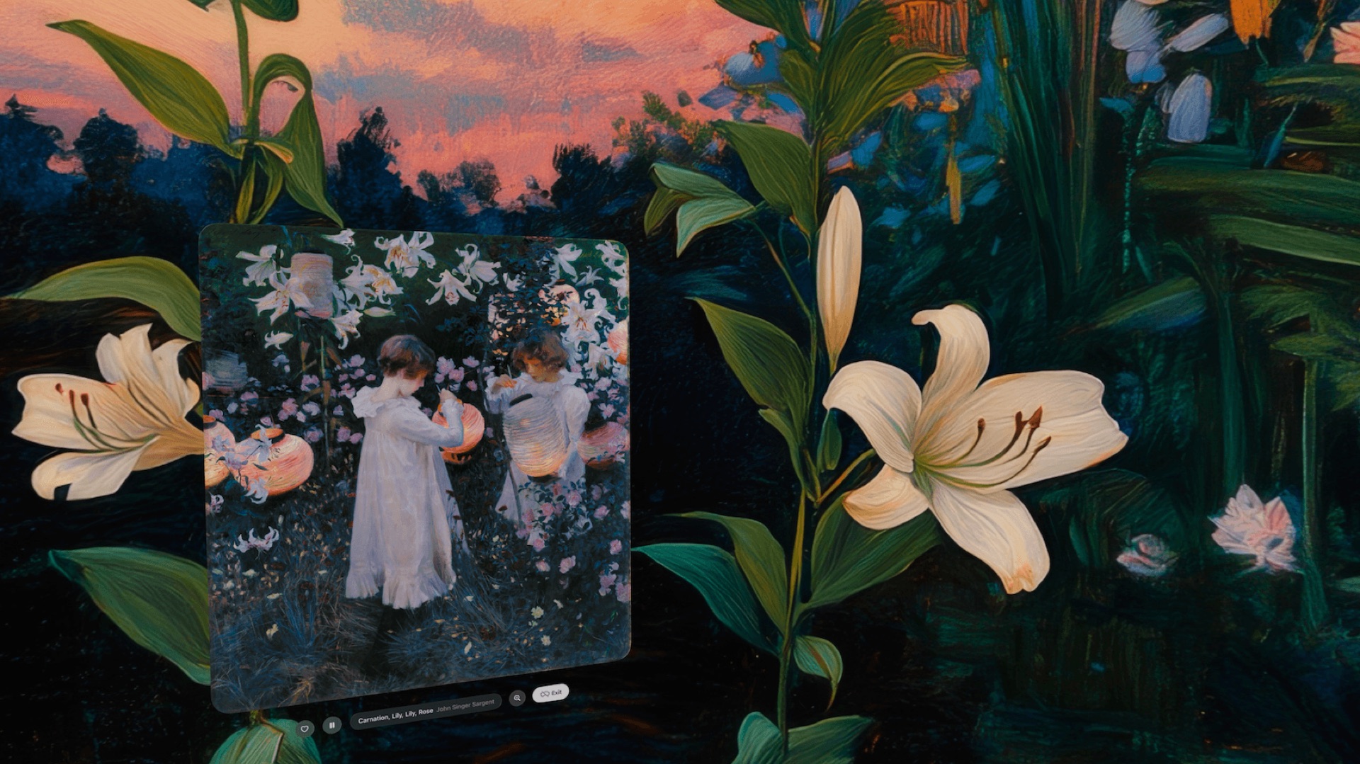 Stepping inside the art in virtual reality